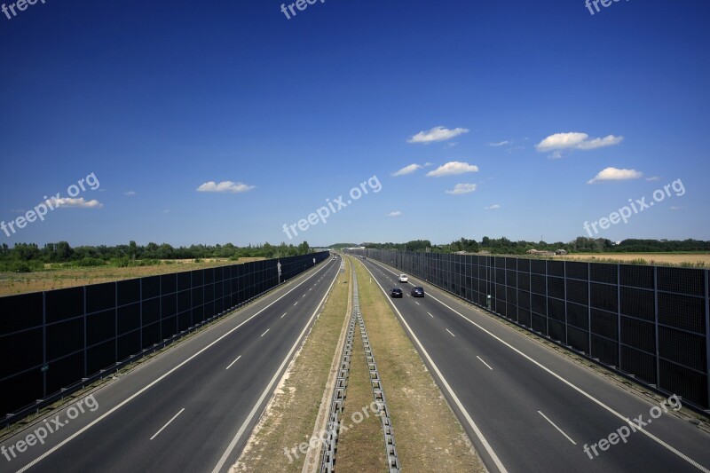 Highway Way Acoustic Screens Lanes Free Photos