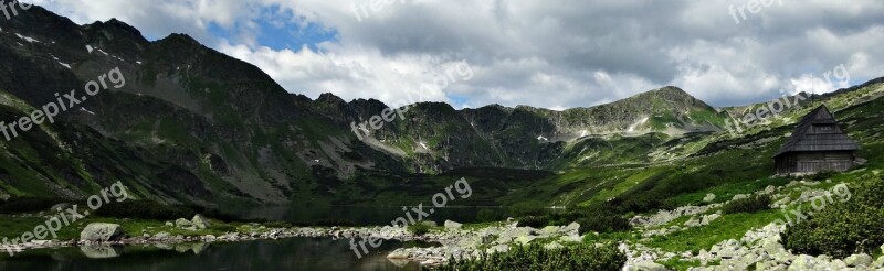 Tatry Mountains The High Tatras Valley Of Five Ponds Nature