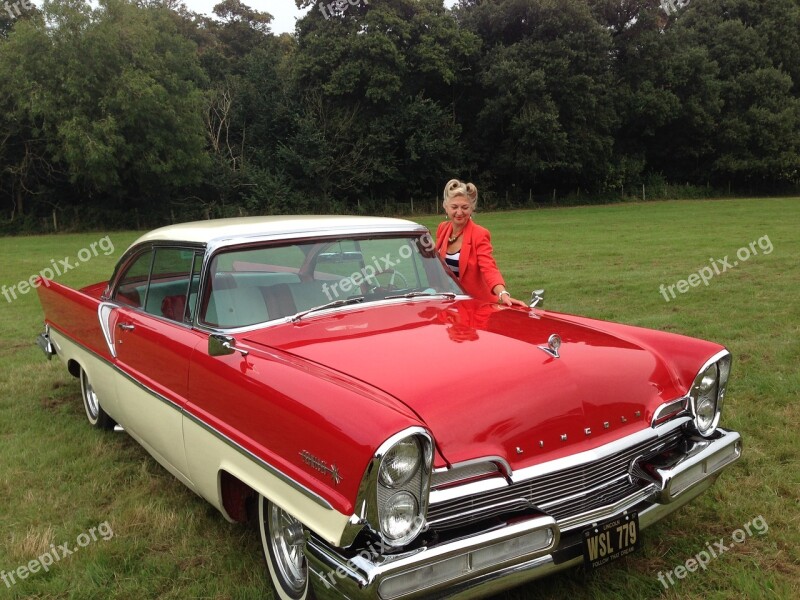 Classic Car Girl Vintage Old