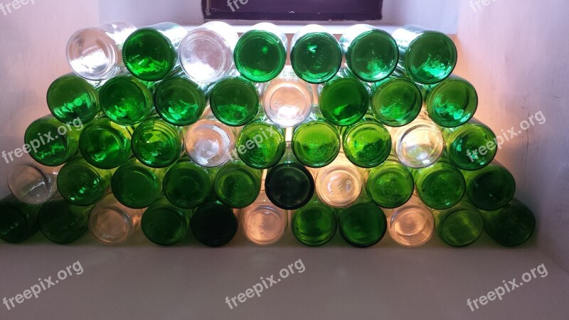 Bottles Wine Glass Glass Bottles Green