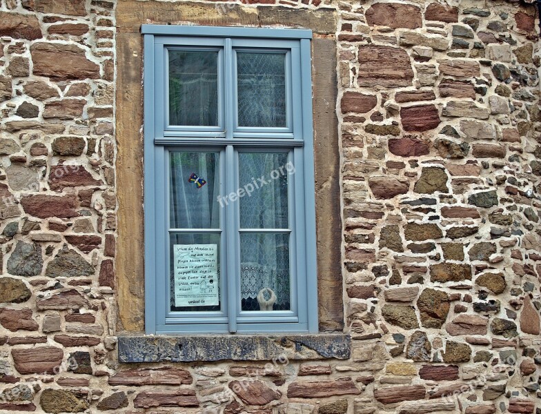 House Old Window Wall Hauswand