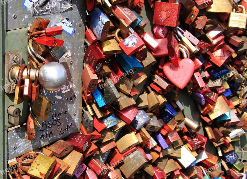 Love Castle Hohenzollern Bridge Love Locks Bridge Cologne