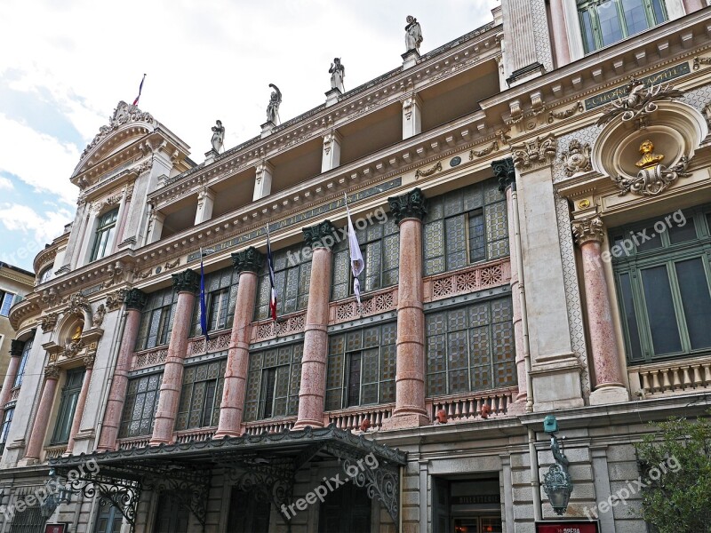 Nice Opera House Facade Main Entrance North Side