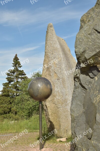 Torfhaus Globe Stone Rock Sky