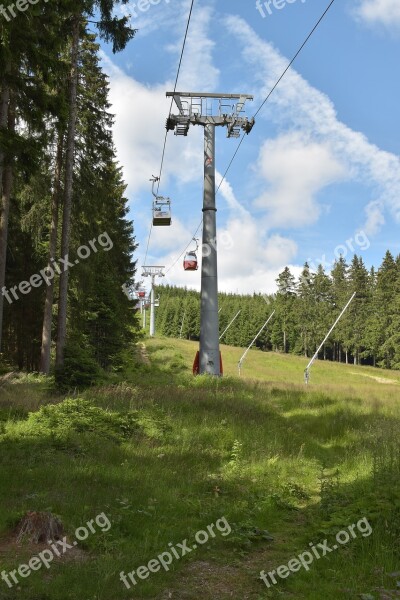 Cabin Cable Car Mountains Highlands Braunlage