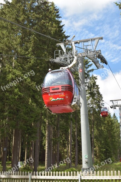 Cabin Cable Car Mountains Highlands Braunlage