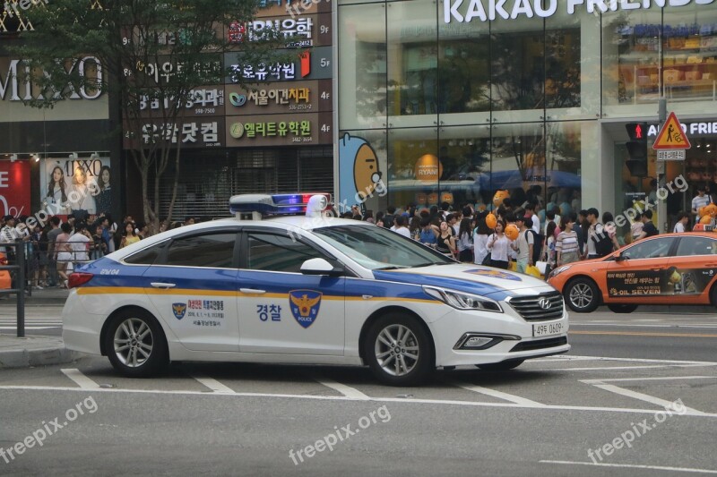 Republic Of Korea Police Police Car Road Duty