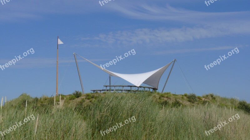 Sail Shade Dune Sky Sun Protection Vacations