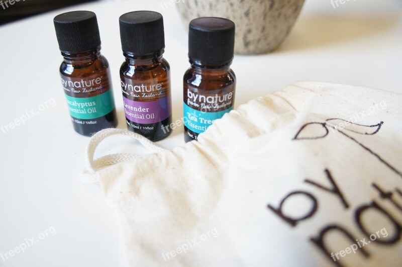 Essential Oils Lavender Tea Tree Eucalyptus Free Photos