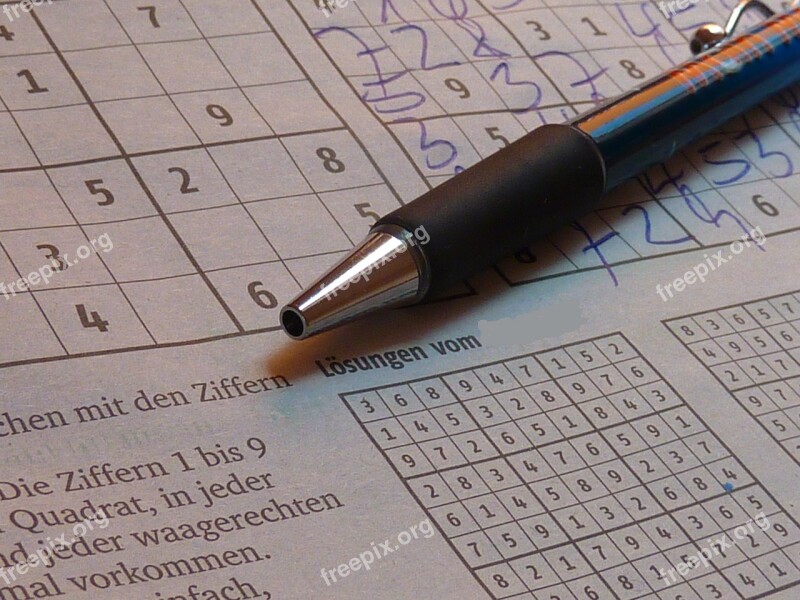 Sudoku Pen Puzzles Pay Leisure