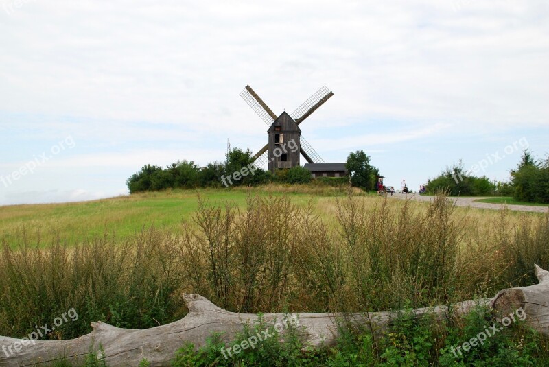 Windmill Old Wood Mill Nostalgia