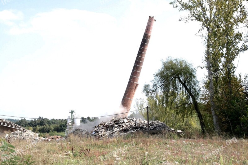 Blowing Up Chimney Fall Dust Free Photos