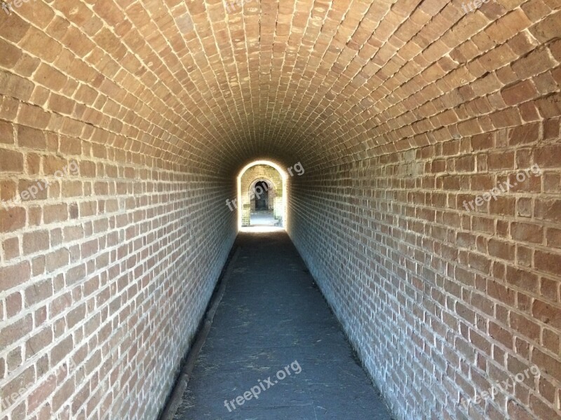 Ft Clinch Summer Florida Tunnel