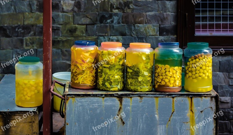 Pickle Jars The Bottle Table Yellow Hanoi