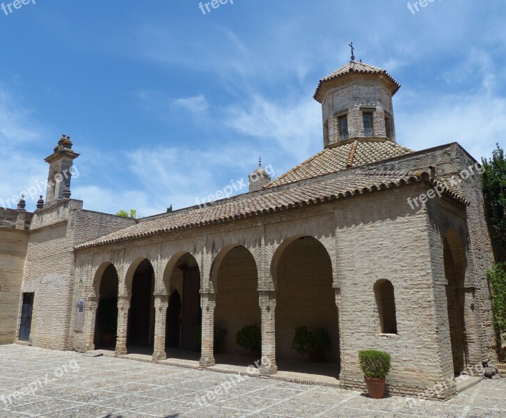 Alcazar Courtyard Moorish Archway Architecture