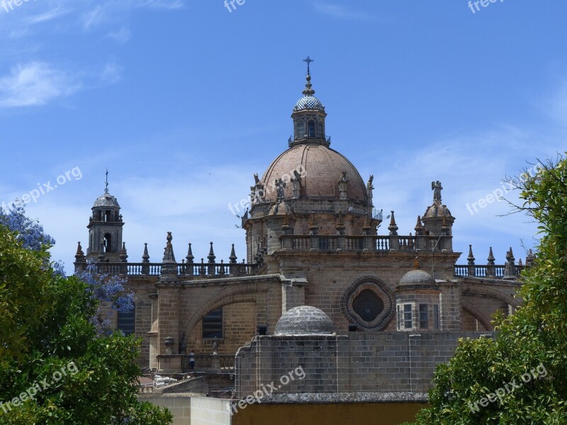 Cathedral Architecture Andalusia Jerez Free Photos