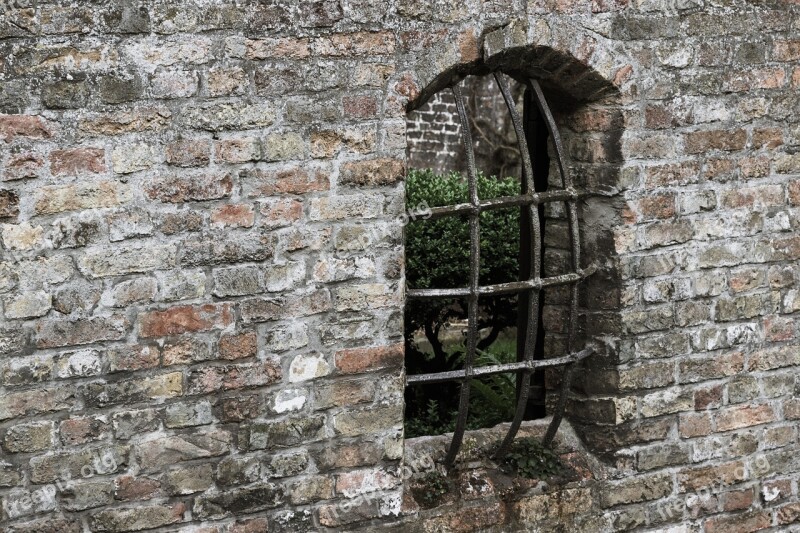 Window Wall Old Masonry Castle