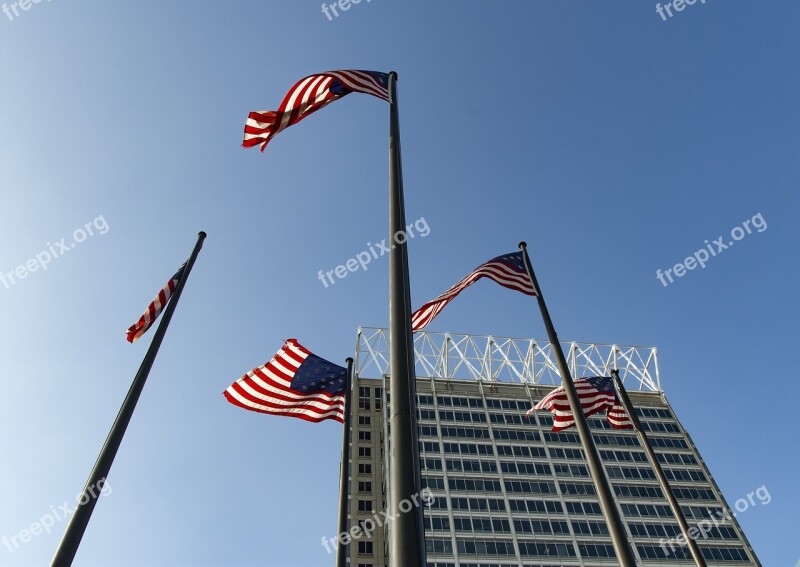 Flags Us Usa Baltimore City