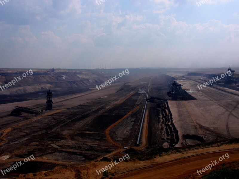 Garzweiler Brown Coal Mining Open Pit Mining Mine