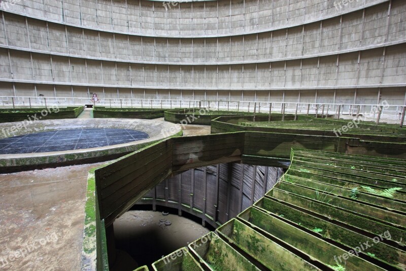 Belgium Charlerois Cooling Tower Inside