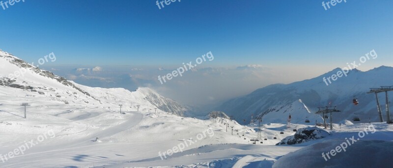 Panorama Kitzsteinhorn Above The Clouds Morgenstimmung Haze