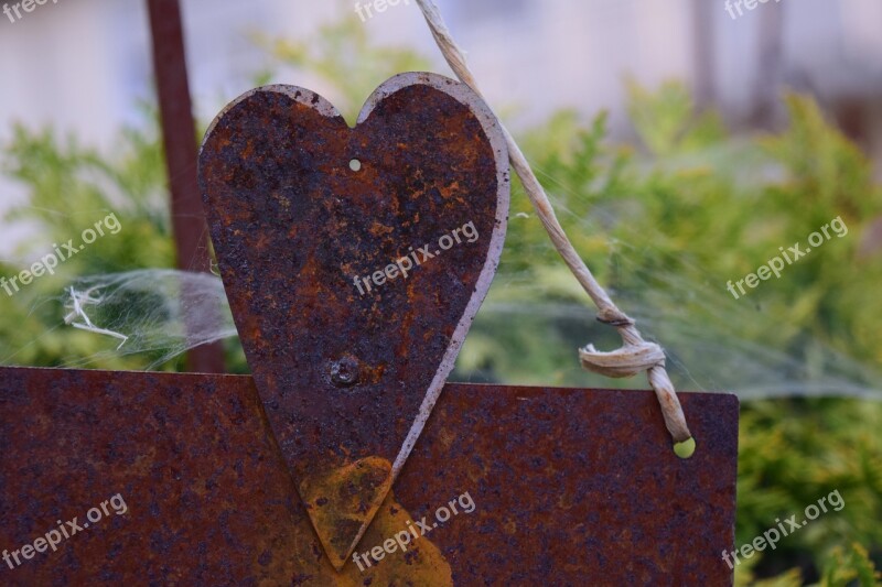 Heart Love Old Love Rust Old