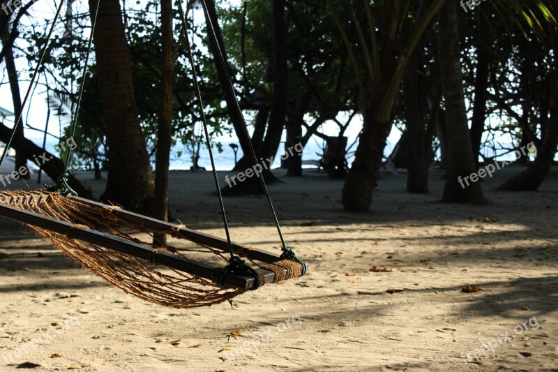 Maldives Island Hammock Summer Beach