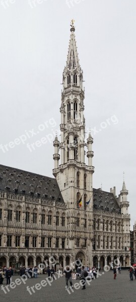 Brussels City Hall The Town Hall In Brussels Square Main Square