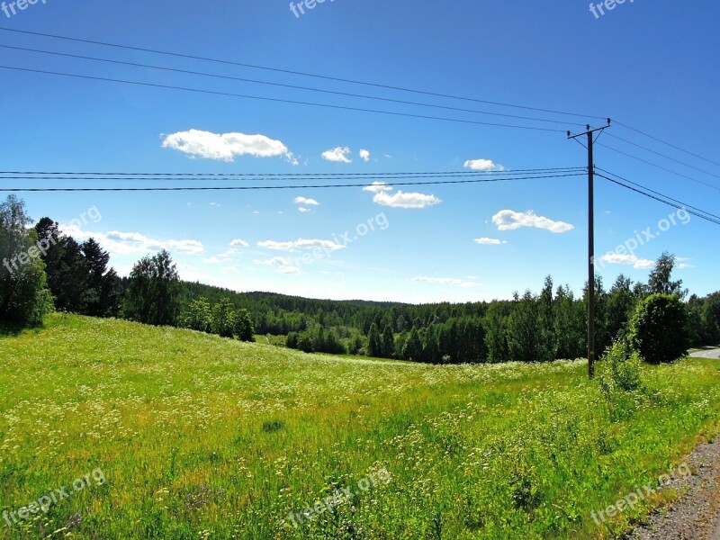 Tohmajärvi Finnish North Karelia Telephone Wire Telephone Wires