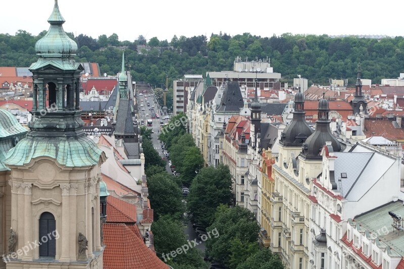 City Prague Houses Praha Historic Center