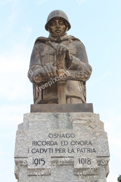 Osnago Monument To The Fallen Soldier Fallen World War I