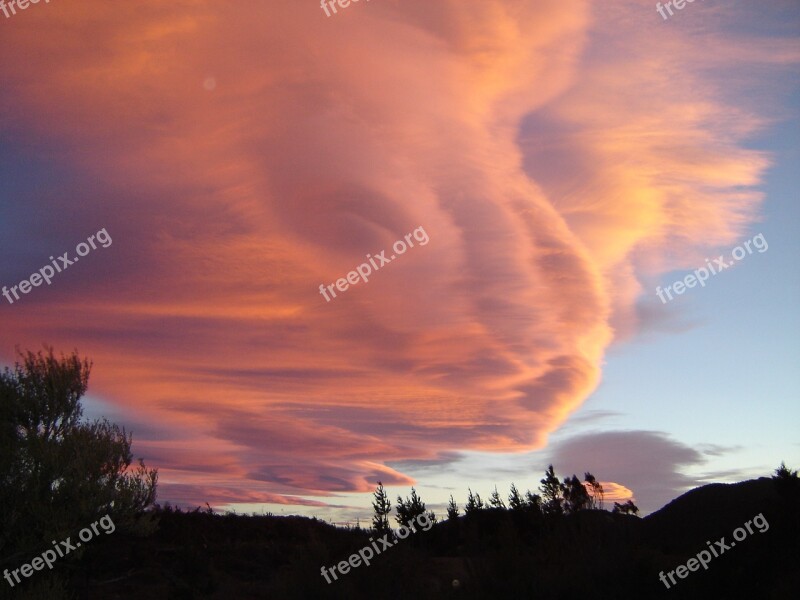 Cloud Formation Sunset Sky Nature Clouds