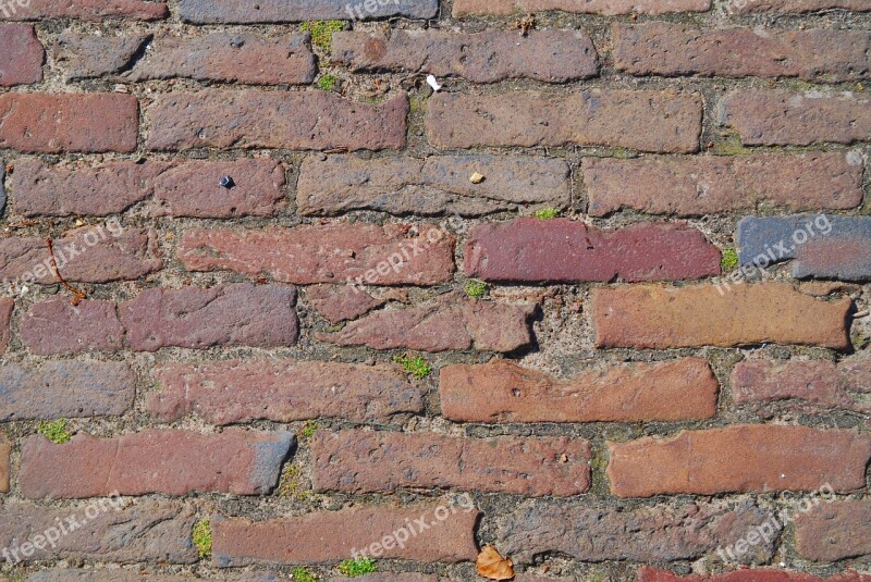 Brick Wall Red Structure Bricks