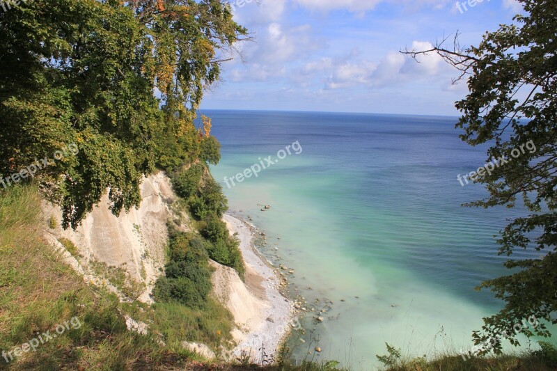 Rügen Rügen Island White Cliffs Baltic Sea Water