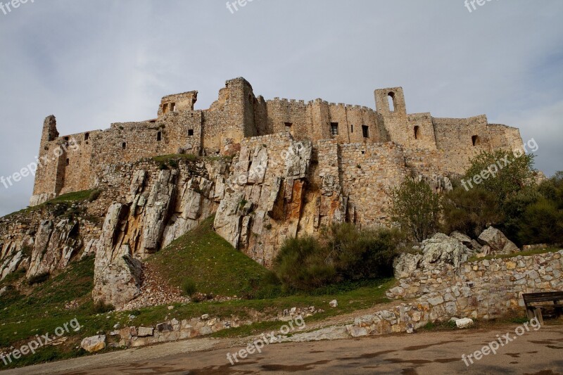 Castle Stain Castile - La Mancha Spain Calatrava