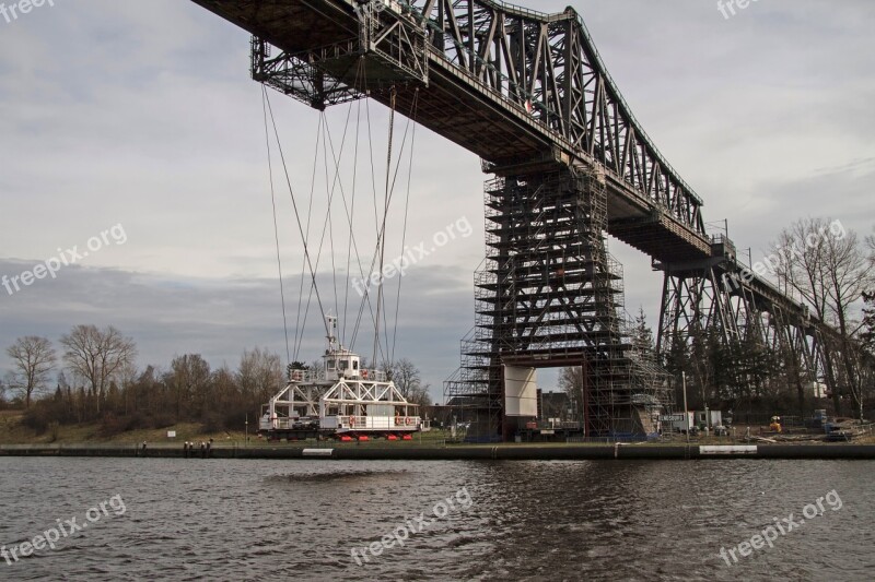 Transporter Bridge Rendsburg North America Ferry High Bridge