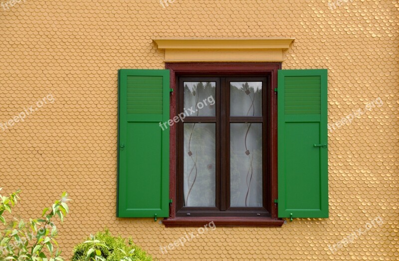 View Of The Window Fenstramen Shutter Old Window Old House