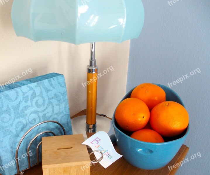 Blue Orange Light Still Life Color Combination