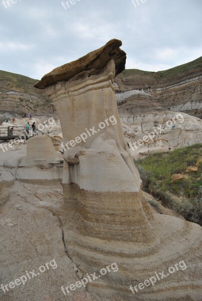 Hoodoo Alberta Drumheller Landscape Rock