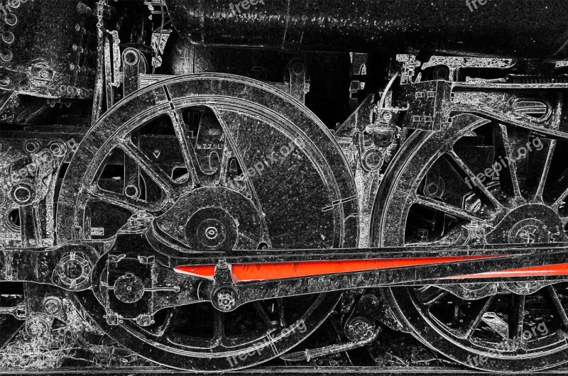 Connecting Rods Steam Locomotive Drive Technology Railway