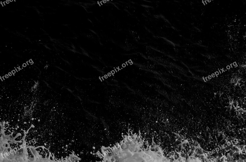 Water Splash Black Liquid Drop