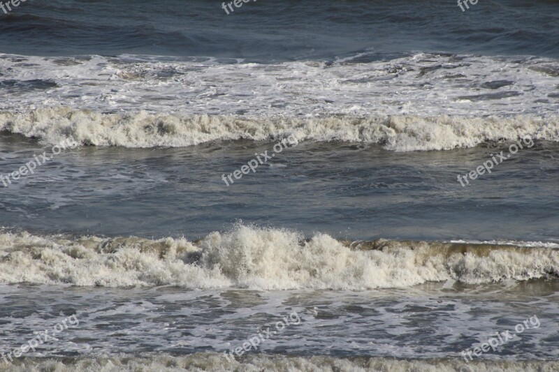 Atlantic Surf Beach Coast Shore