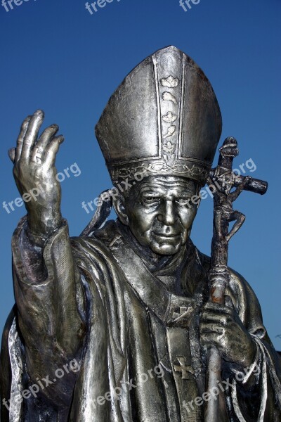 Sculpture John Paul Ii Holguin Cuba Free Photos