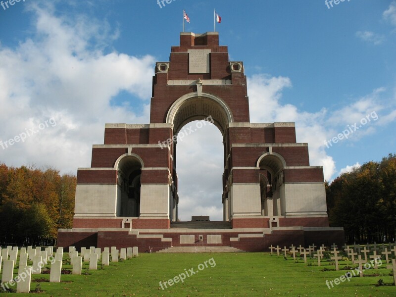 Somme Thiepval Memorial Wwi First World War