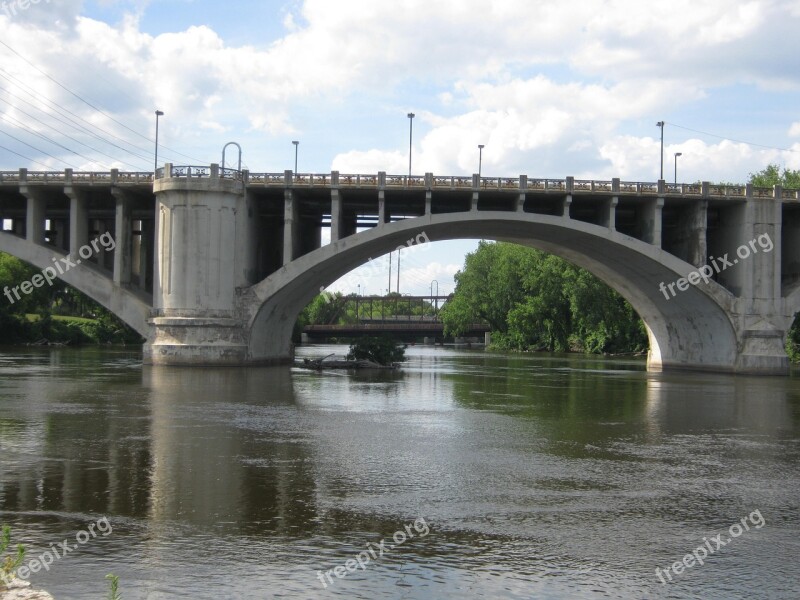 Minneapolis Bridge Minnesota River Mississippi