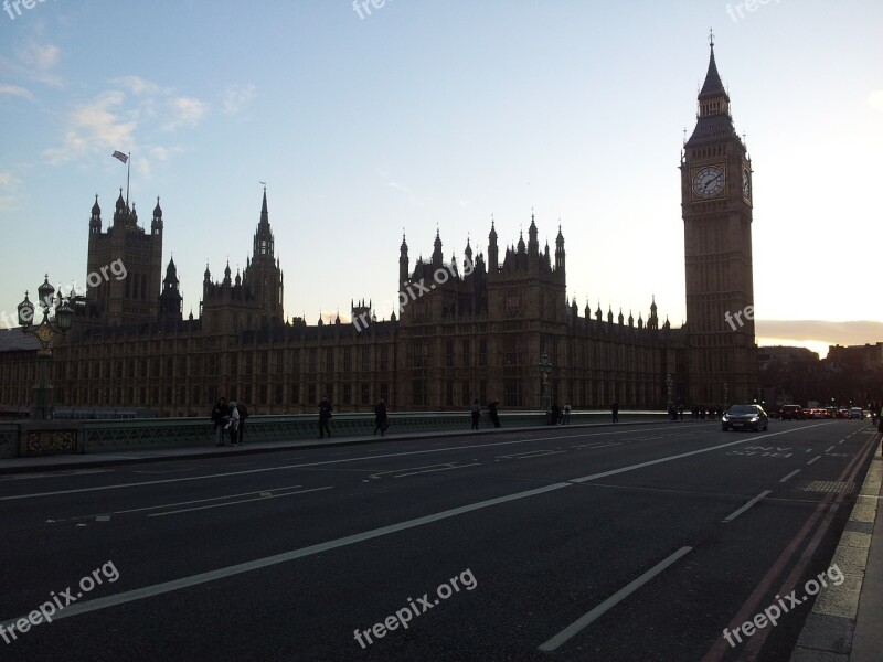 Big Ben London Westminster Westminster Bridge England