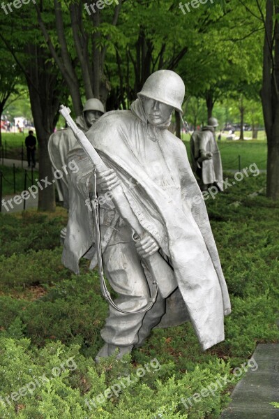 Korea War Memorial Washington Dc Remembrance Free Photos