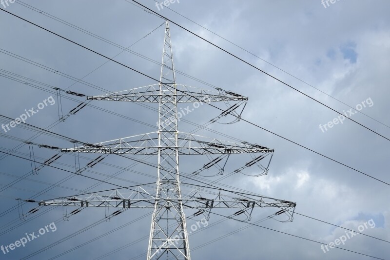 Pylon Current Electricity Strommast Power Line