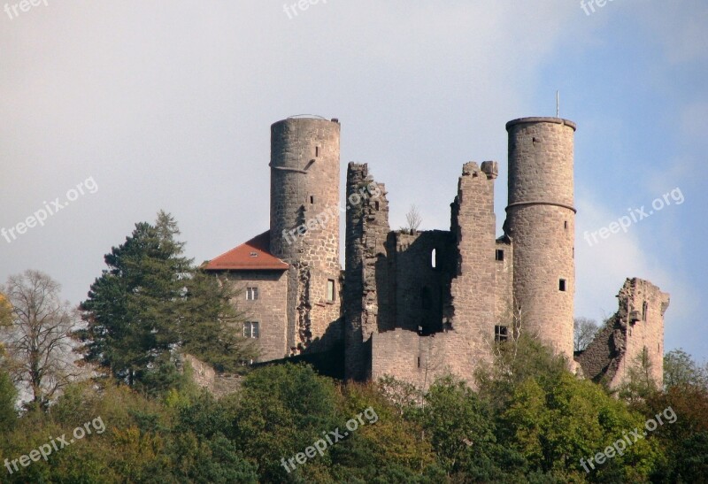 Burg Hanstein Castle Fortress Wall Defensive Tower