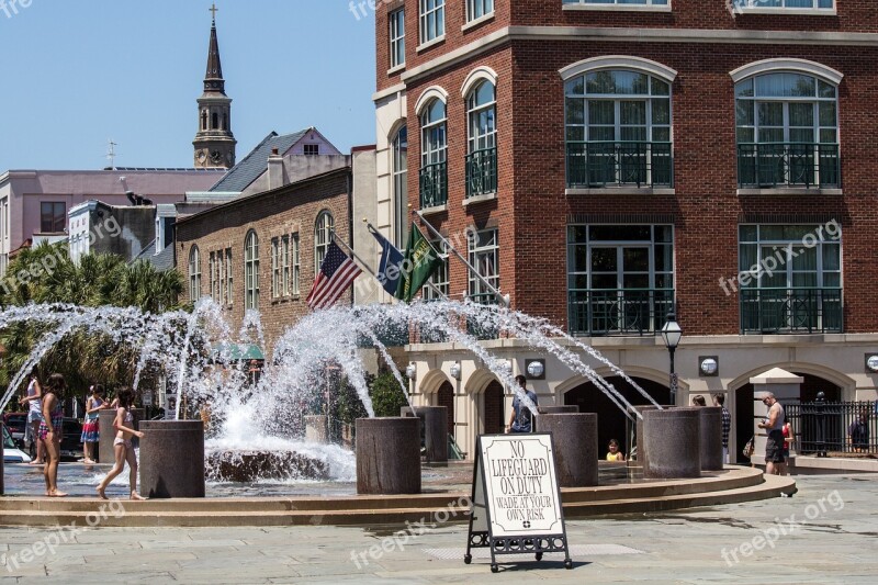 Fountain City Square Charleston South Carolina Water